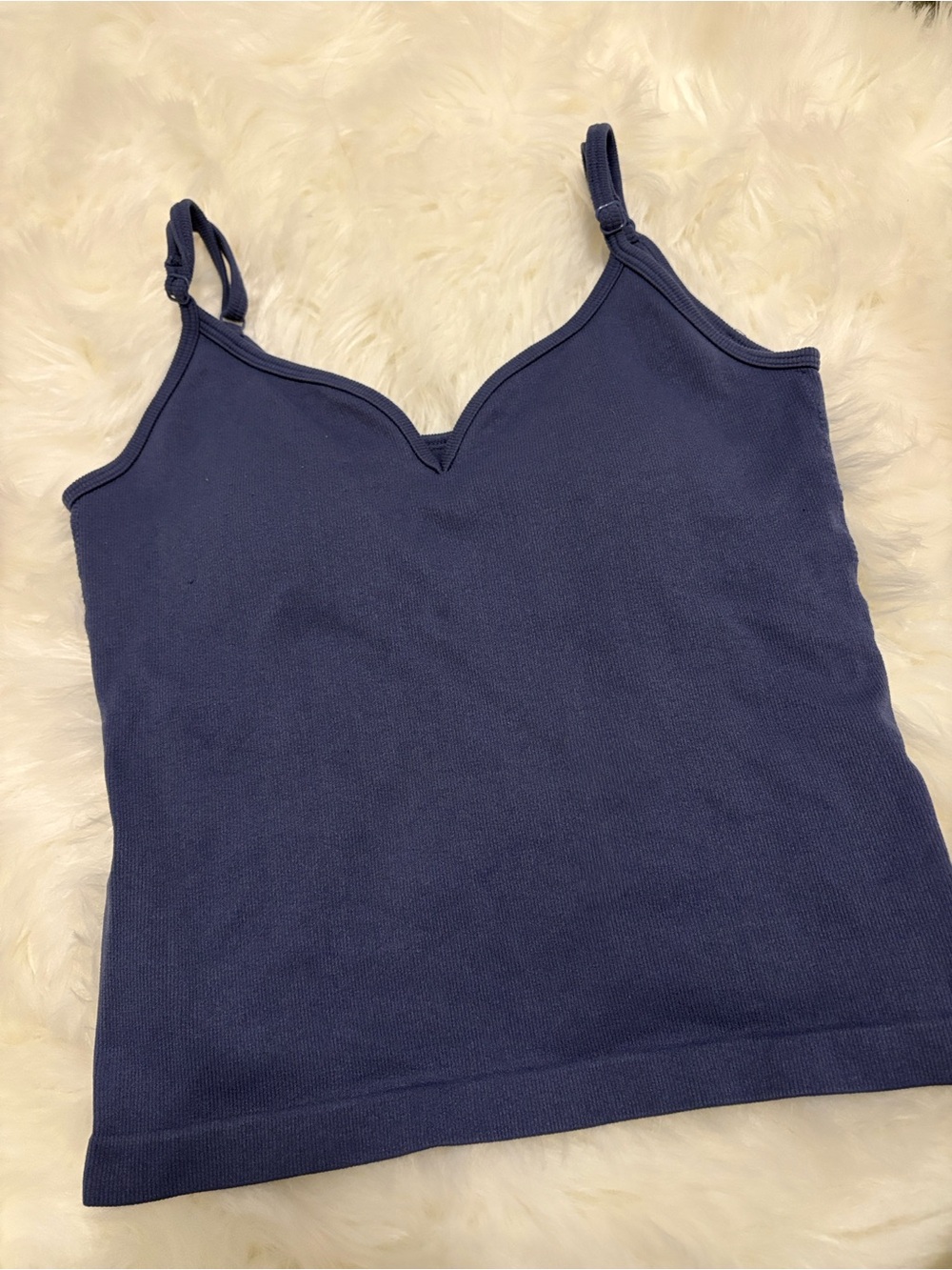 Streetwear Society Navy Adjustable-Strap V-Cut Tank